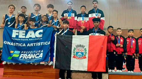 Time Praia Grande é campeão da Liga Estadual de Ginástica Artística - Imagem: reprodução Prefeitura de Praia Grande
