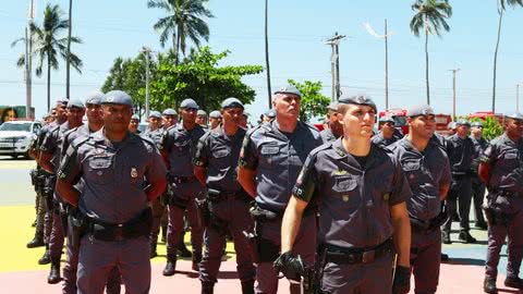 Serão 500 agentes de segurança, contando com a atuação de 436 policiais militares - Imagem: Prefeitura de Guarujá