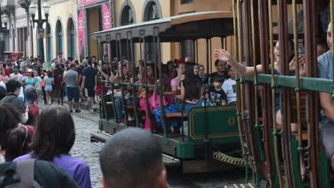 Linha turística de bondes de Santos bate três recordes; entenda - Imagem: reprodução Prefeitura de Santos