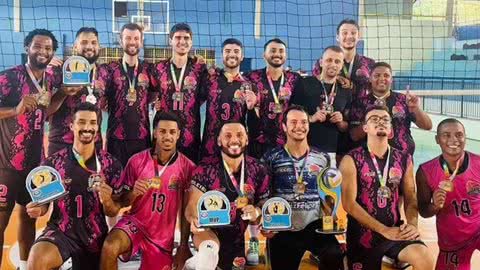 Vôlei de Mongaguá se torna campeão na série ouro do TVG - Imagem: reprodução Prefeitura de Mongaguá