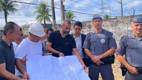 Nova sede do Batalhão da Polícia Militar - Imagem: Divulgação / Prefeitura de Cubatão