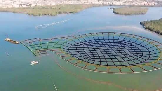 A cava está localizada no estuário entre Santos e Cubatão - Imagem: Redes Sociais