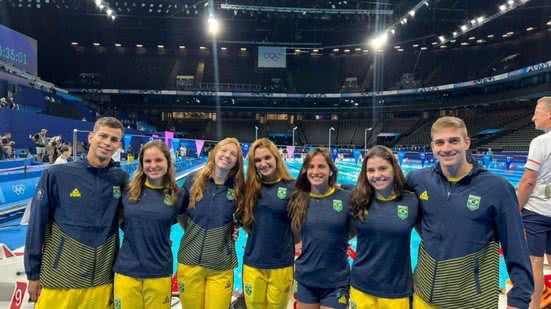 Nadadores da universidade de Santos dominam competição em Paris 2024 - Imagem: Divulgação/ Unisanta