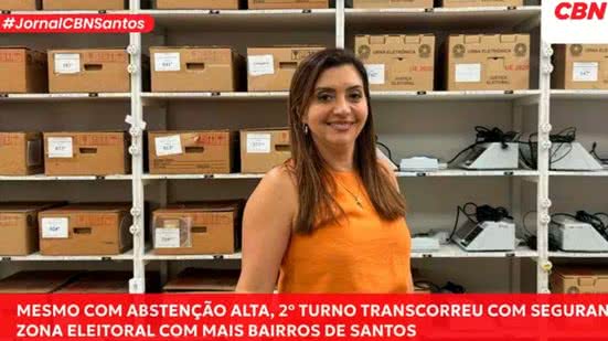 Santos contou com 119.324 abstenções - Imagem: CBN Santos