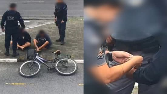 Ladrões da 'correntinhas' são presos pela GCM no litoral de São Paulo - Imagem: Reprodução/ GCM