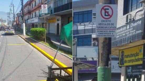 Placas de sinalização - Imagem: Reprodução/ Prefeitura Municipal de Cubatão