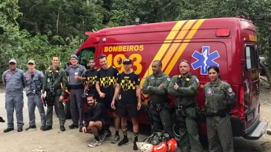 Repórter da Band desaparecido em trilha no litoral é resgatado - Imagem: Divulgação/ Corpo de Bombeiros