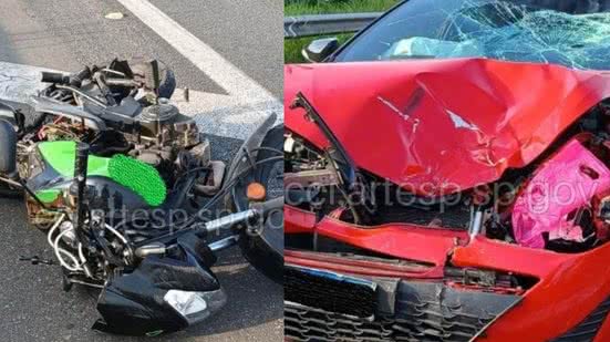 Veículos destruídos pela colisão - Imagem: Reprodução/ CCI/ Artesp