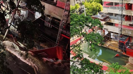 Relatos indicam que as chuvas deixaram a cidade em estado crítico, com congestionamentos que duraram mais de quatro horas - Imagem: Reprodução/ Arquivo Pessoal/DL