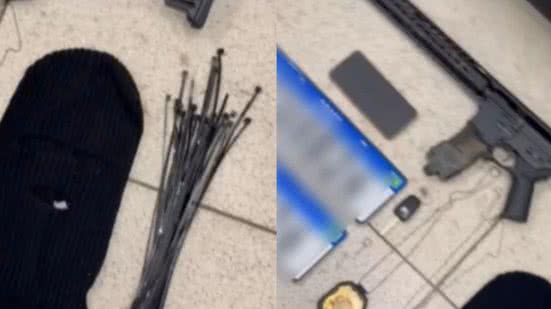 Veículo apreendido passou por perícia técnica após motorista abandonar local do acidente com itens suspeitos - Imagens: Reprodução/ Polícia Civil