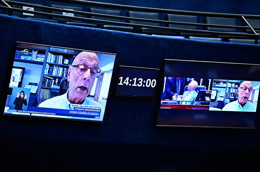 Esperidião Amin pede proteção à testemunha e questiona atuação do STF — Senado Notícias