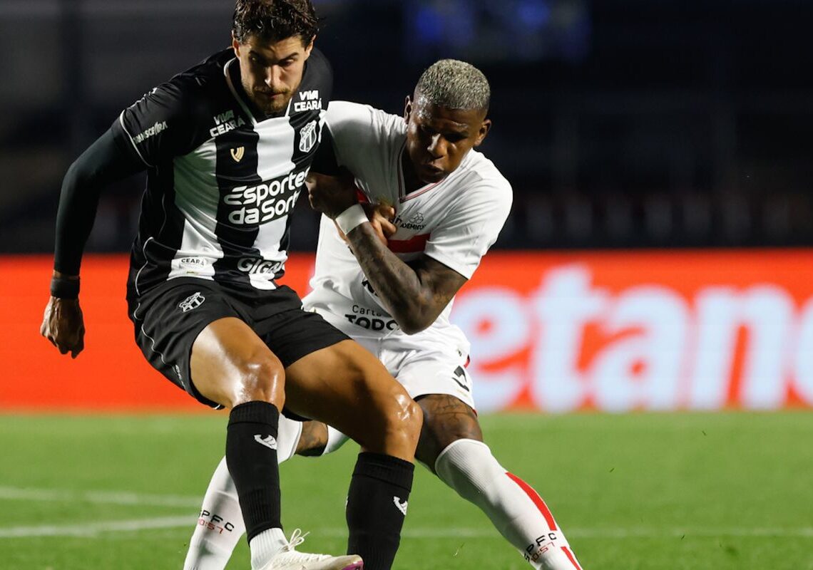 Ceará derrota São Paulo no encerramento da 25ª rodada do Brasileiro
