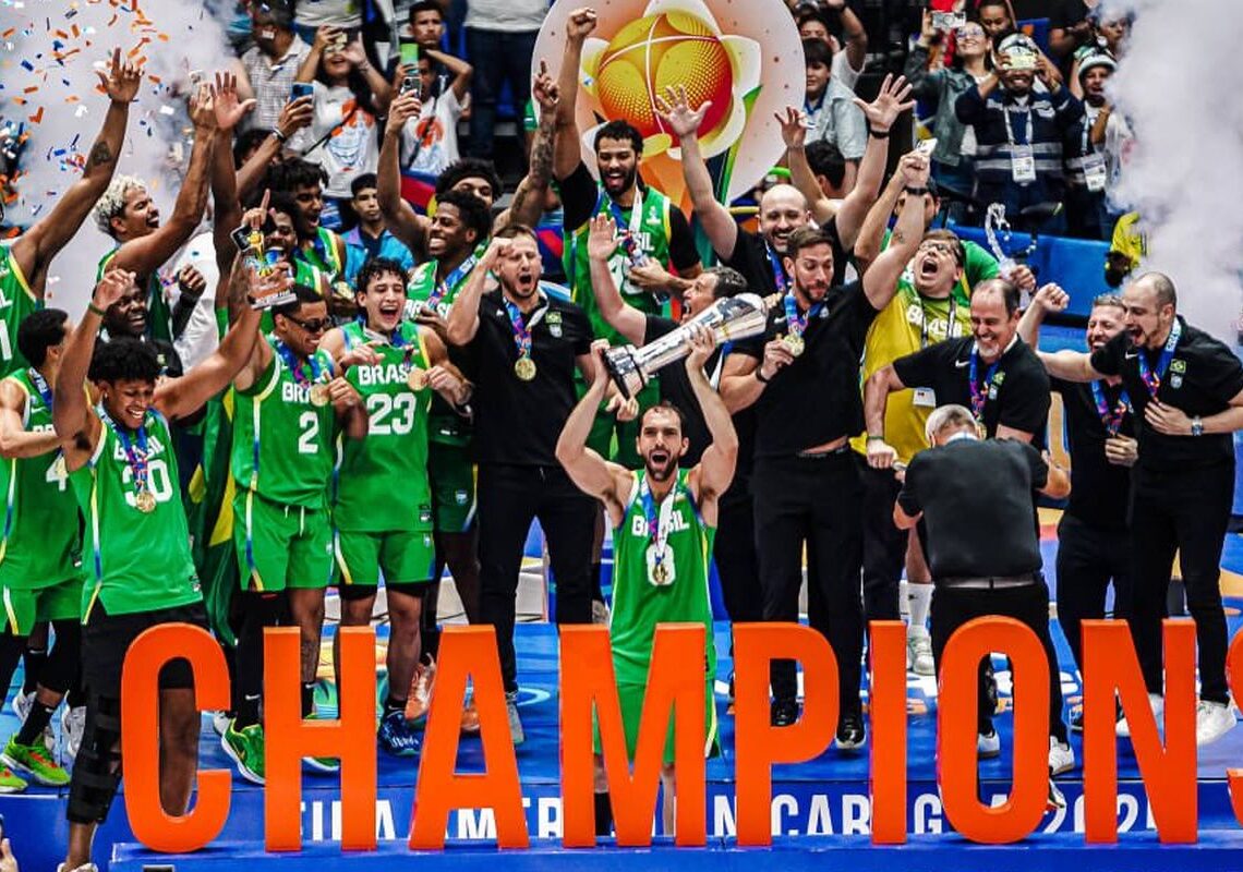 Brasil é campeão da AmeriCup de basquete após 16 anos de jejum