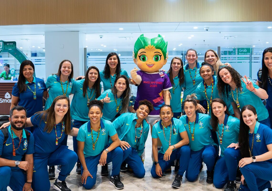 Seleção desembarca nas Filipinas para disputa do Mundial de futsal