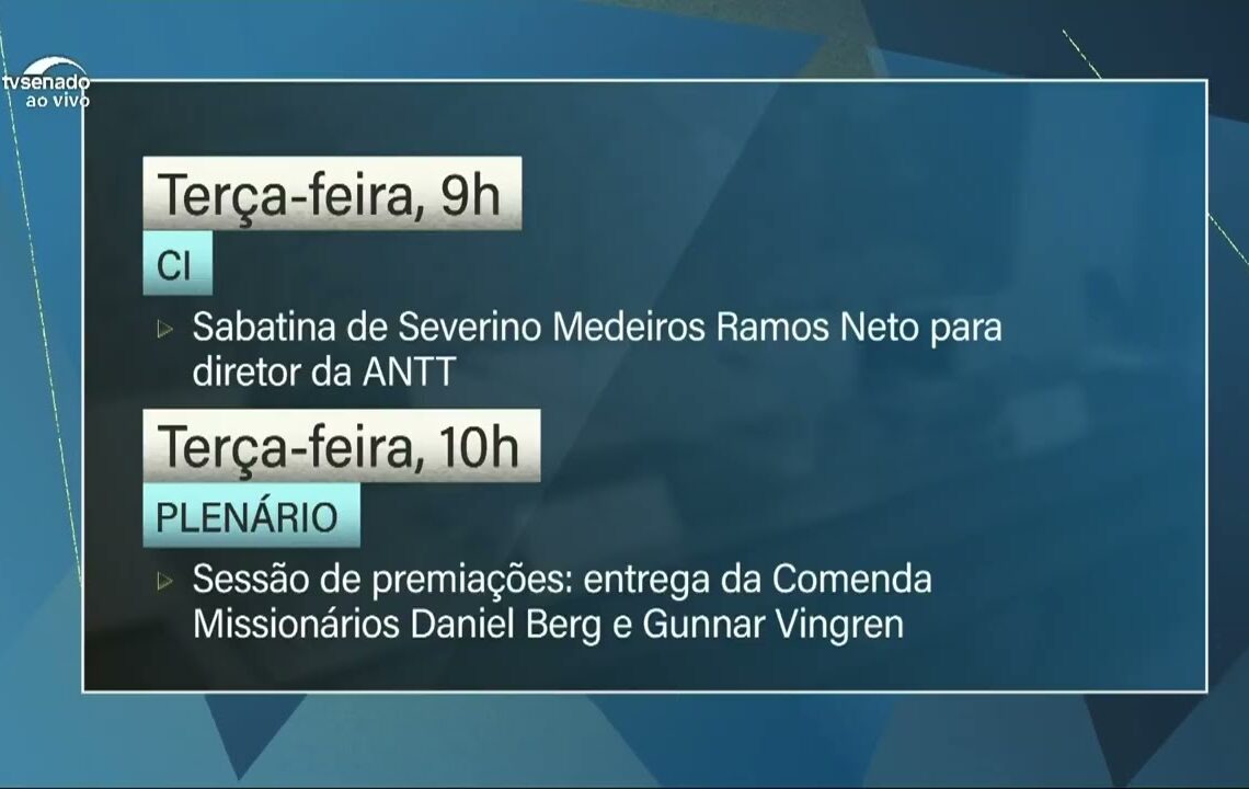 Agenda da semana tem CPMI do INSS, sabatina de Gonet e audiências públicas — Senado Notícias