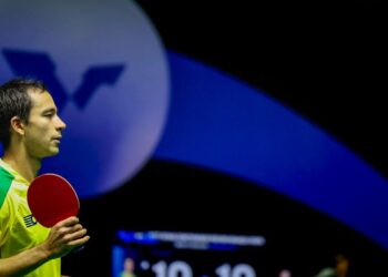 Calderano e Bruna Takahashi de despedem de WTT Champion Frankfurt