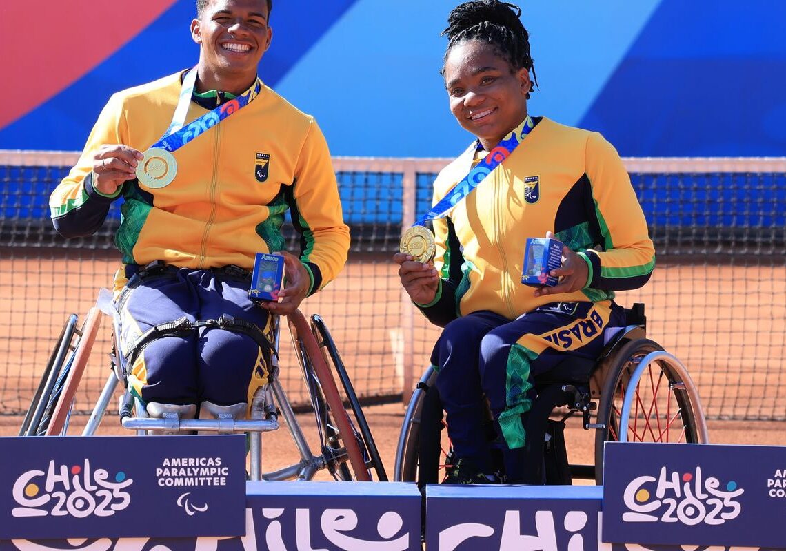 Tênis em cadeira de rodas do Brasil soma 3 ouros no Parapan de Jovens