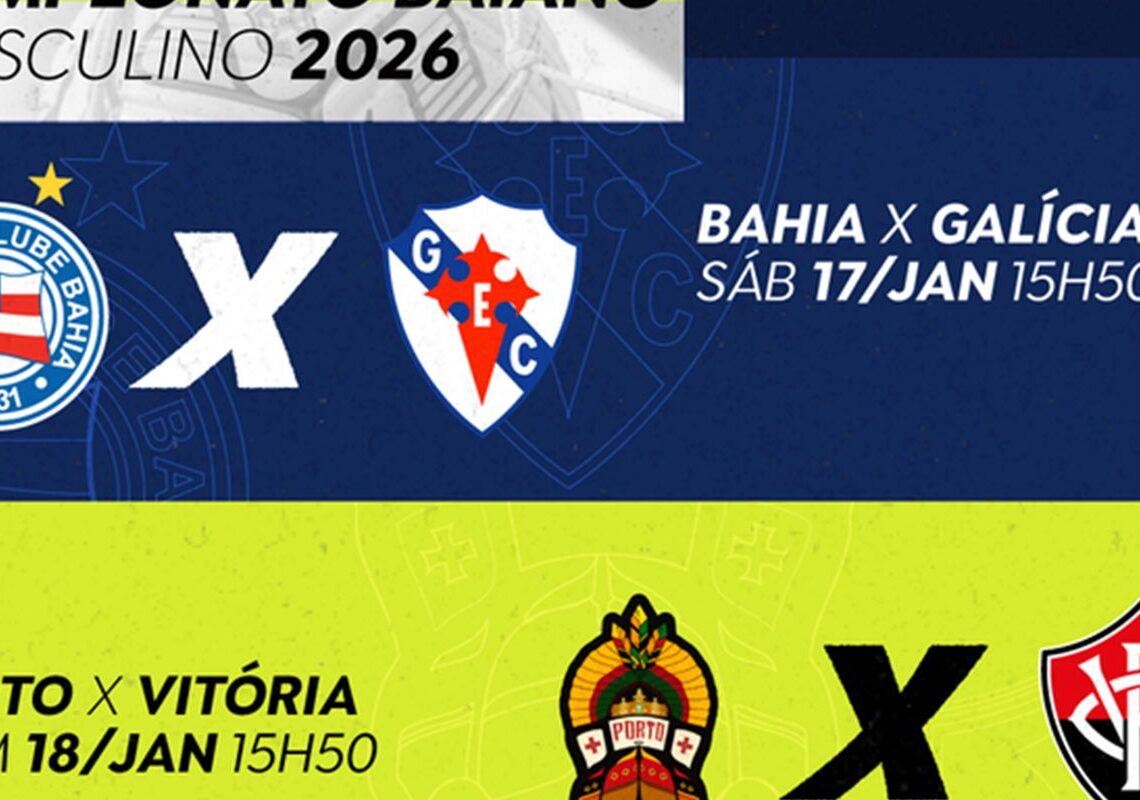 TV Brasil exibe neste fim de semana dois jogos do Campeonato Baiano