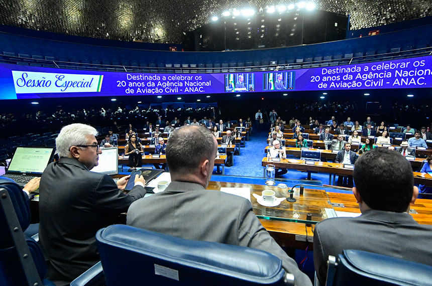 Senado celebra 20 anos da Agência Nacional de Aviação Civil — Senado Notícias