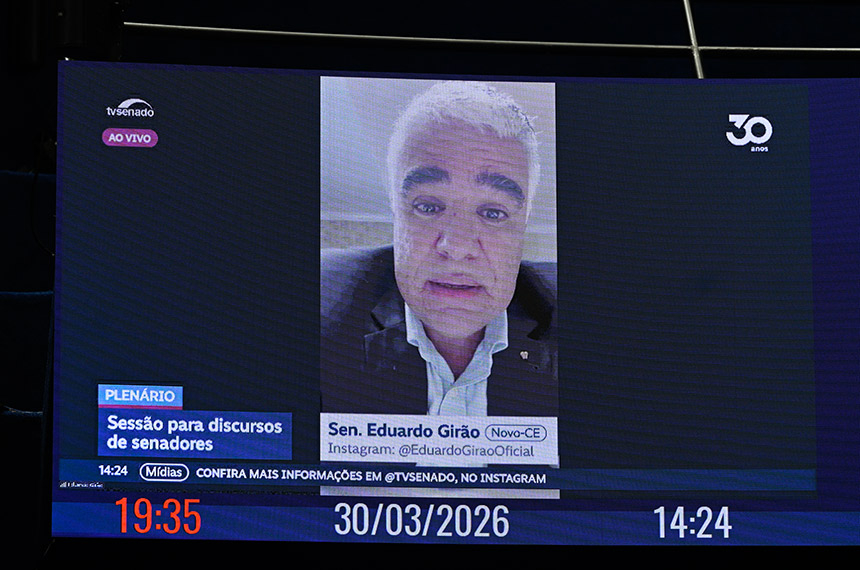 Girão cobra apuração de denúncias sobre uso de recursos públicos no Ceará — Senado Notícias