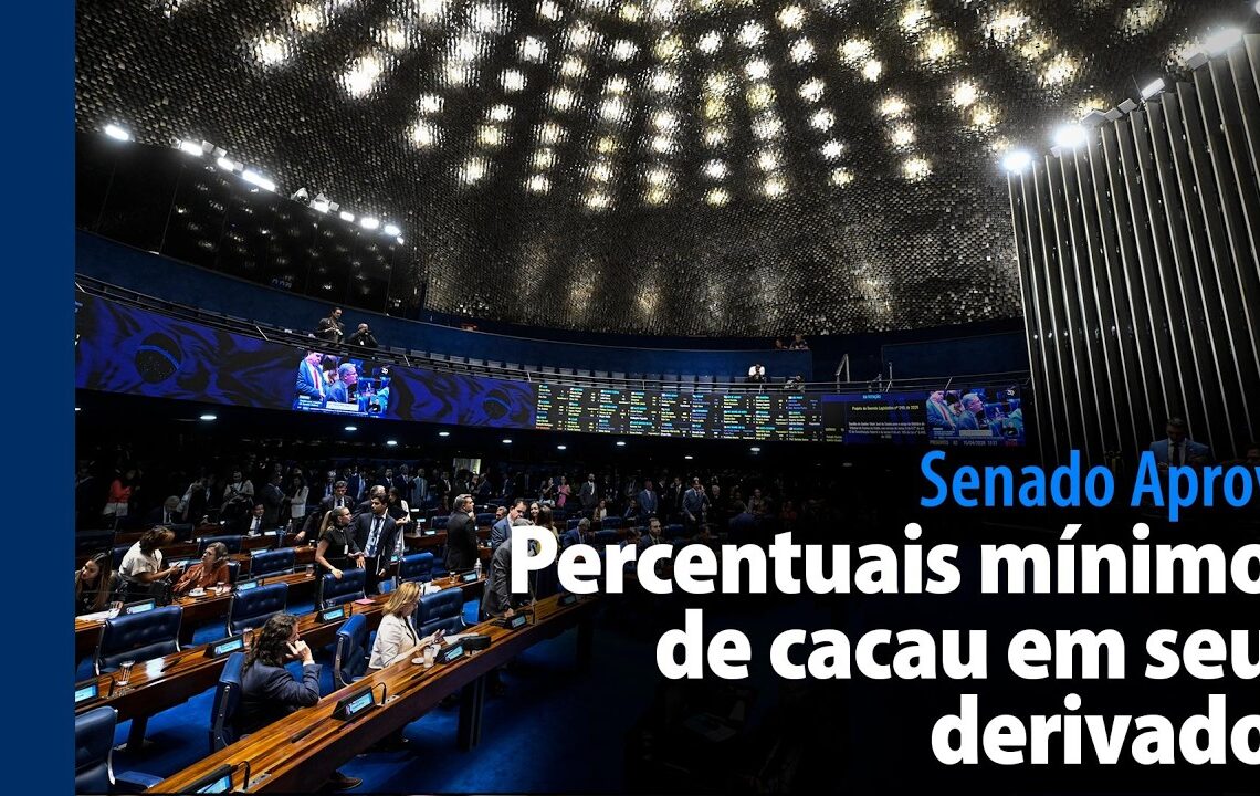 Regulamentação dos percentuais mínimos de cacau em seus derivados — Senado Notícias
