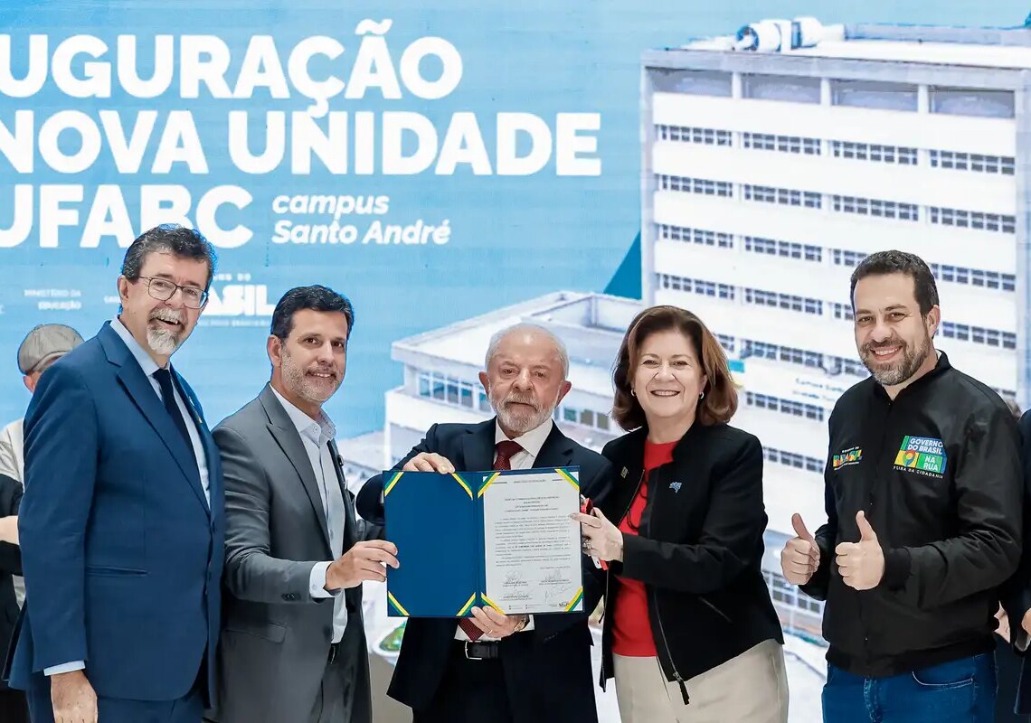 Lula inaugura nova unidade da UFABC em Santo André