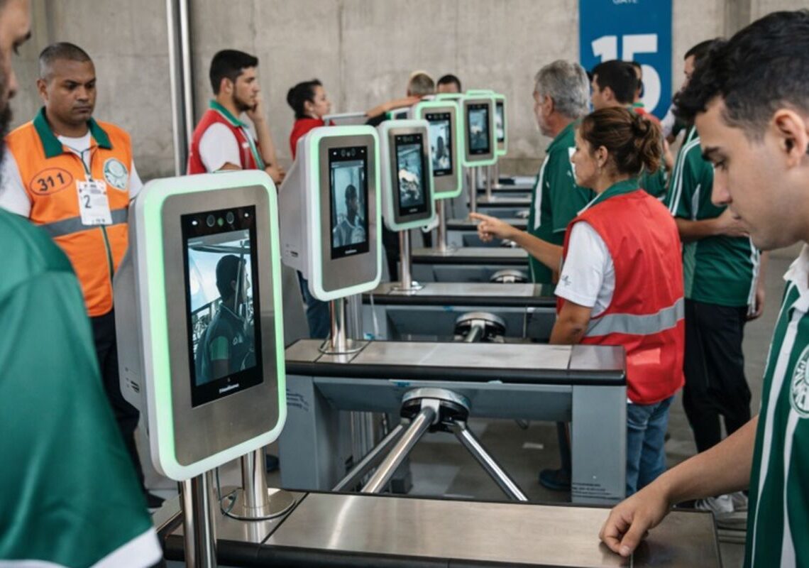 Reconhecimento facial amplia público nos estádios e reforça segurança