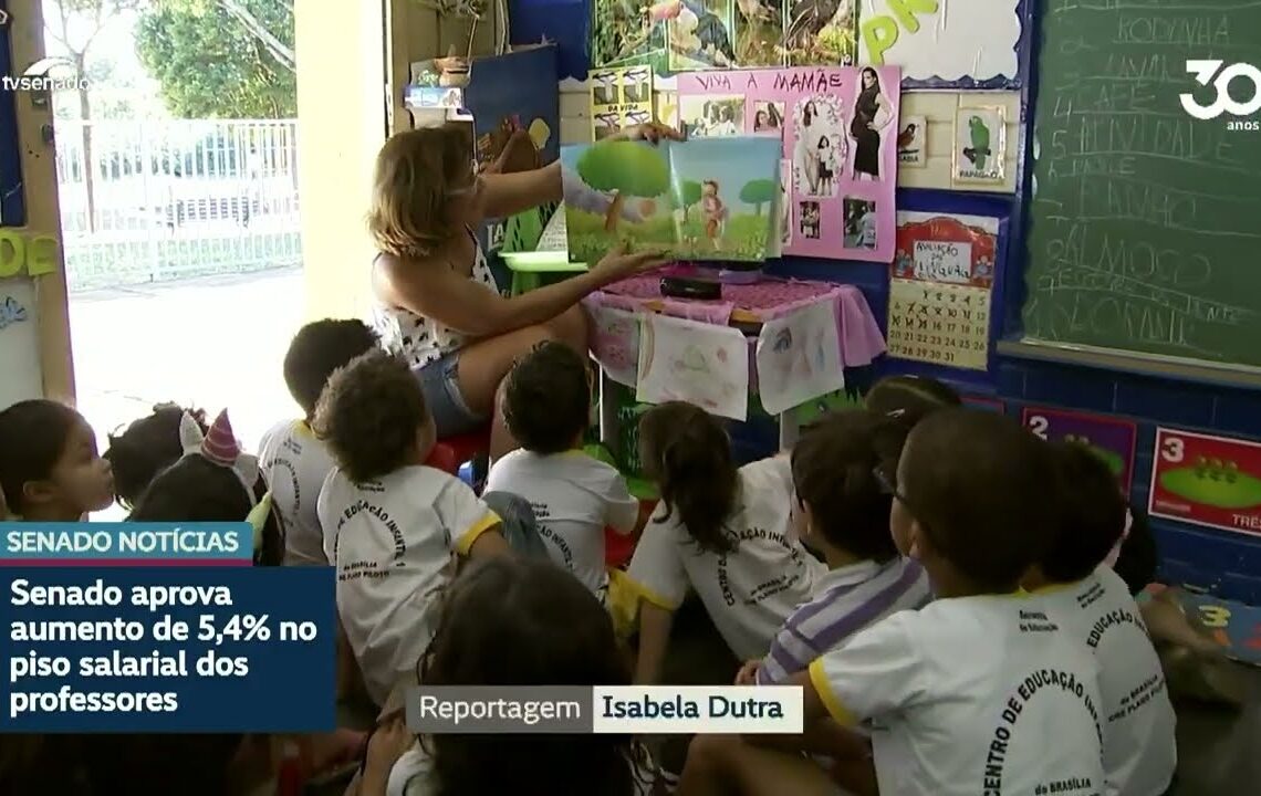 Reajuste de 5,4% no piso salarial dos professores vai à sanção — Senado Notícias