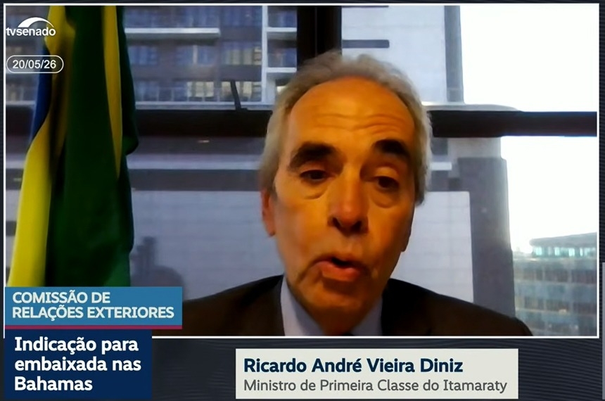 Ricardo André Vieira Diniz será o novo embaixador nas Bahamas — Senado Notícias