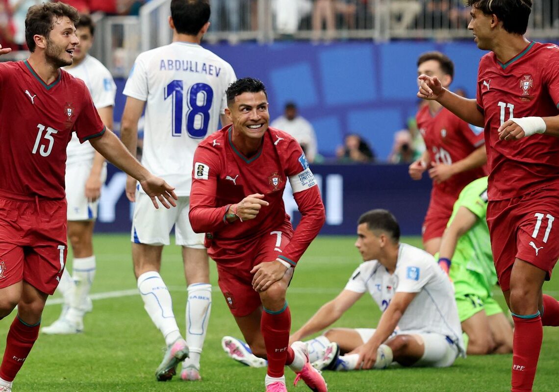 Cristiano Ronaldo faz dois gols e Portugal vence o Uzbequistão por 5×0