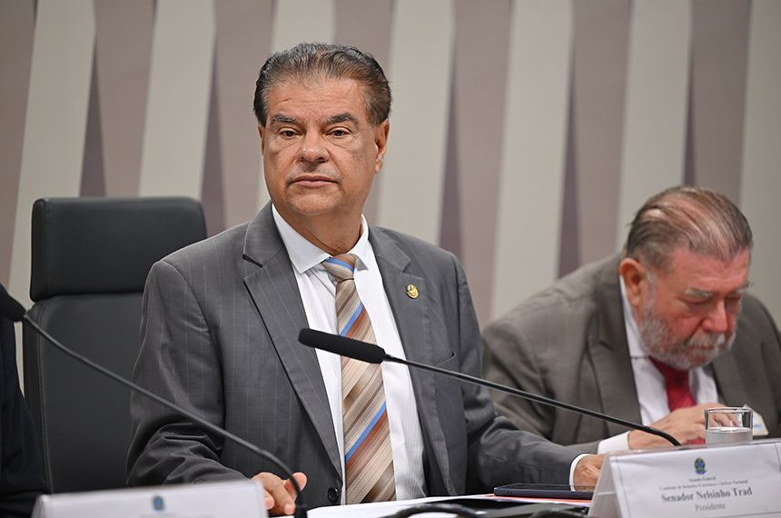 CRE vai ouvir setores visados por tarifas dos EUA, anuncia Nelsinho Trad — Senado Notícias