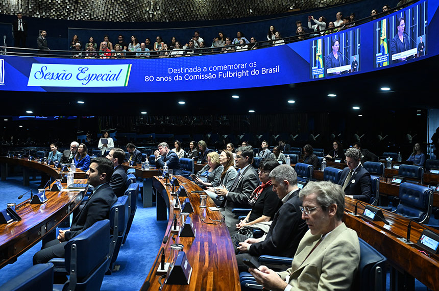 Senado celebra 80 anos do programa de intercâmbio acadêmico da Fulbright — Senado Notícias