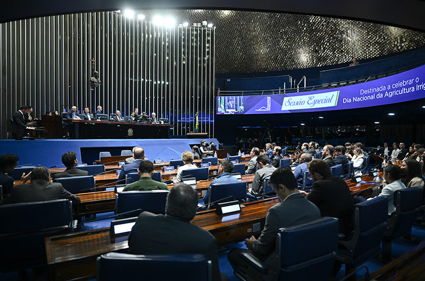 Sessão especial aponta caráter estratégico da irrigação — Senado Notícias