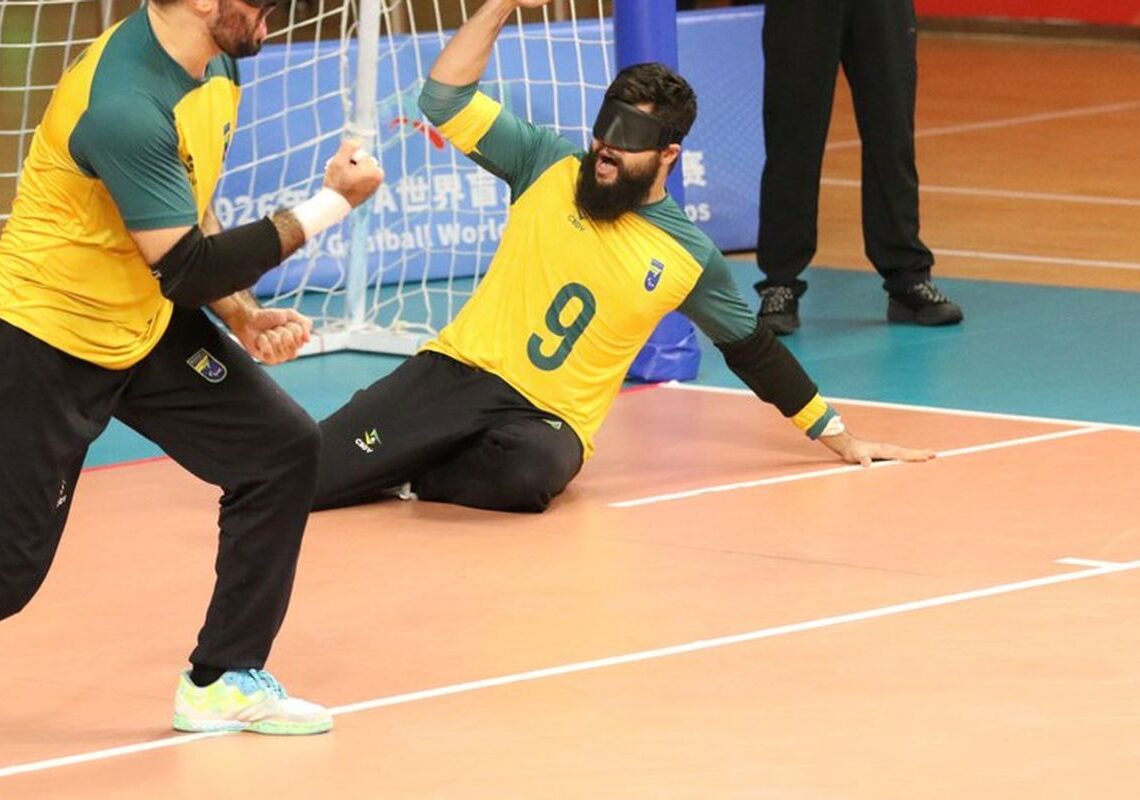 Seleção brasileira masculina vai à semifinal do Mundial de goalball