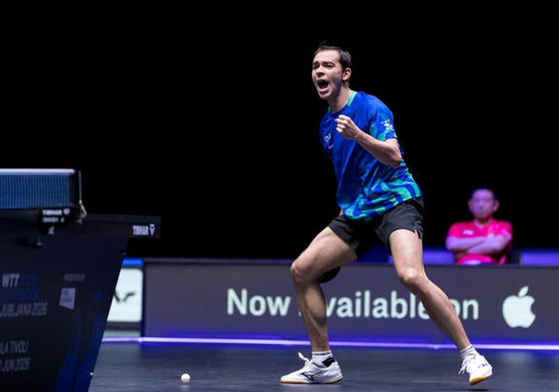Hugo Calderano cai na final e perde chance do tri no WTT da Eslovênia