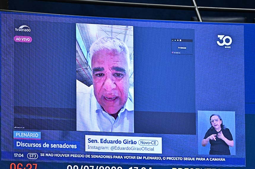 Girão pede fim das bets e relata denúncias contra órgãos públicos no Ceará — Senado Notícias