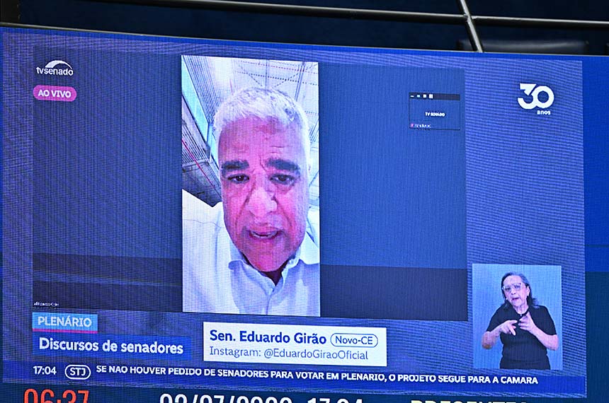 Girão pede fim das bets e relata denúncias contra órgãos públicos no Ceará — Senado Notícias