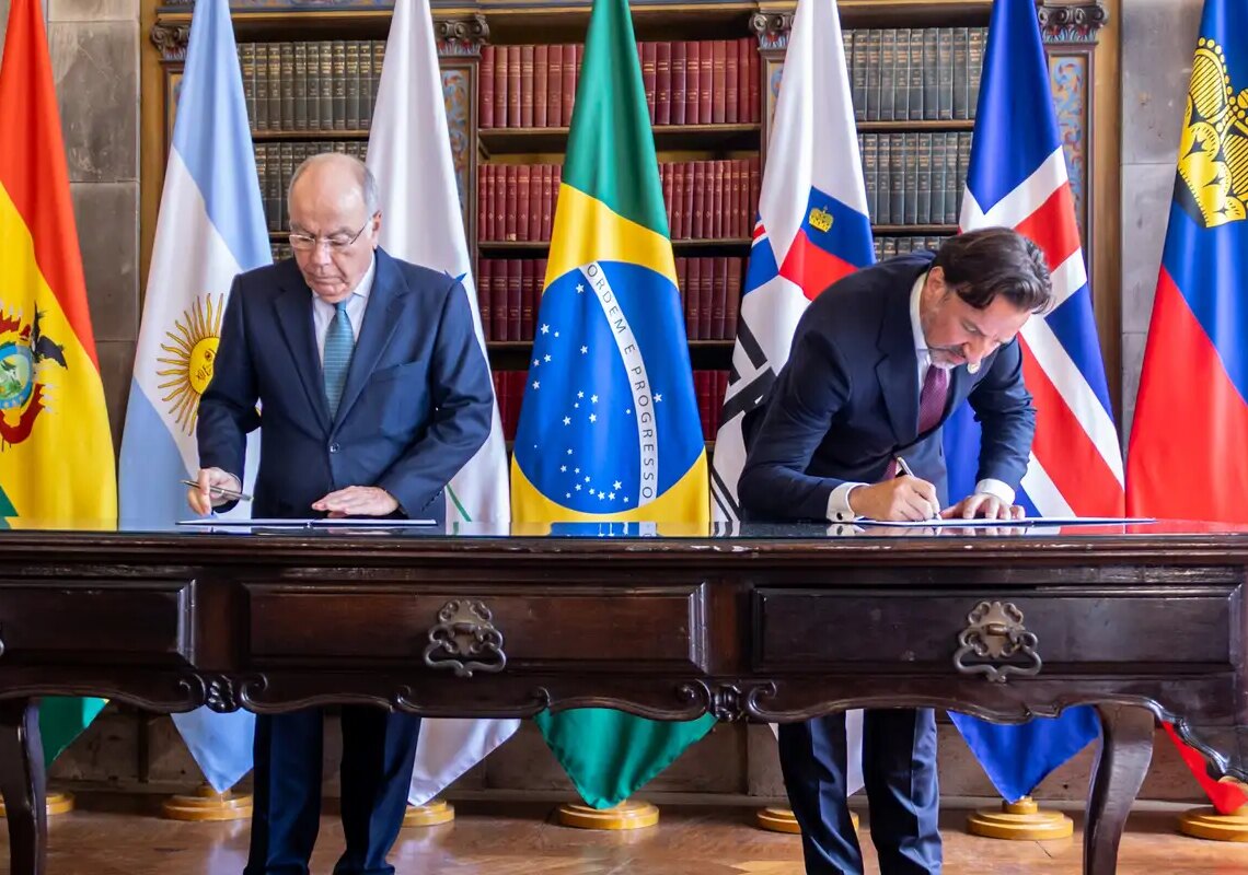 Brasil ratifica acordos do Mercosul com EFTA e Singapura