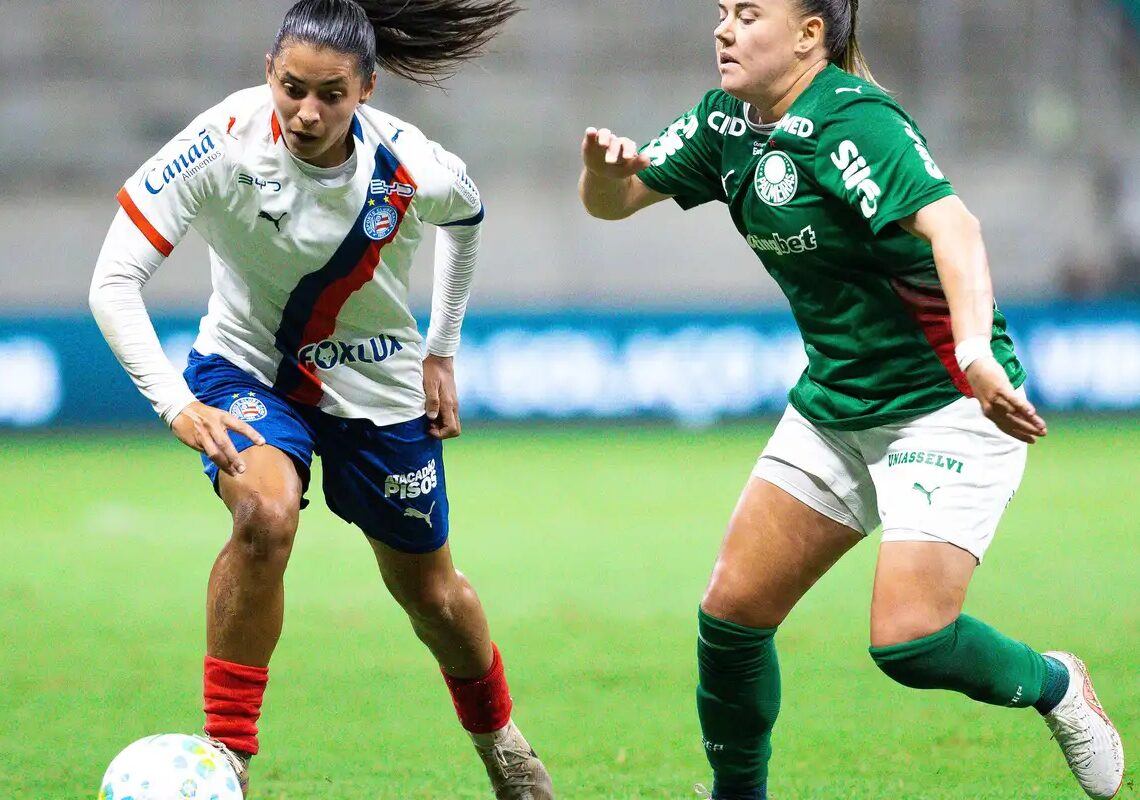 Brasileirão Feminino: Bahia e Palmeiras ficam no 1 a 1 pelas quartas