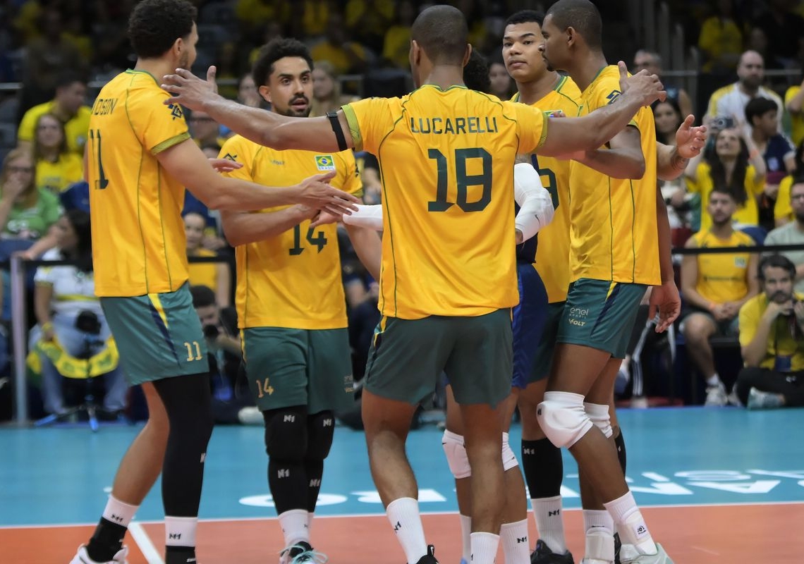 Brasil vence Venezuela e está no mundial de vôlei masculino
