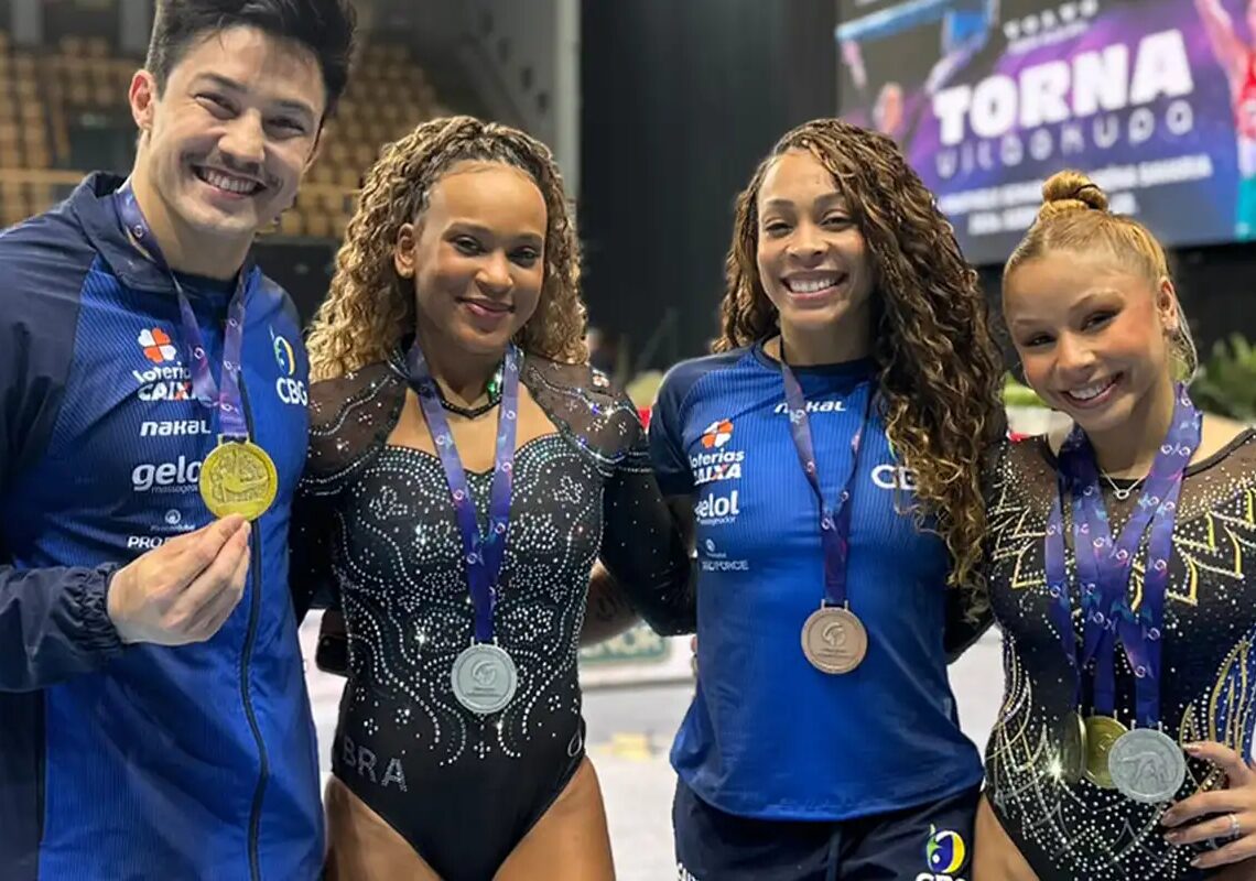 Brasil fecha Copa do Mundo de ginástica com mais cinco pódios