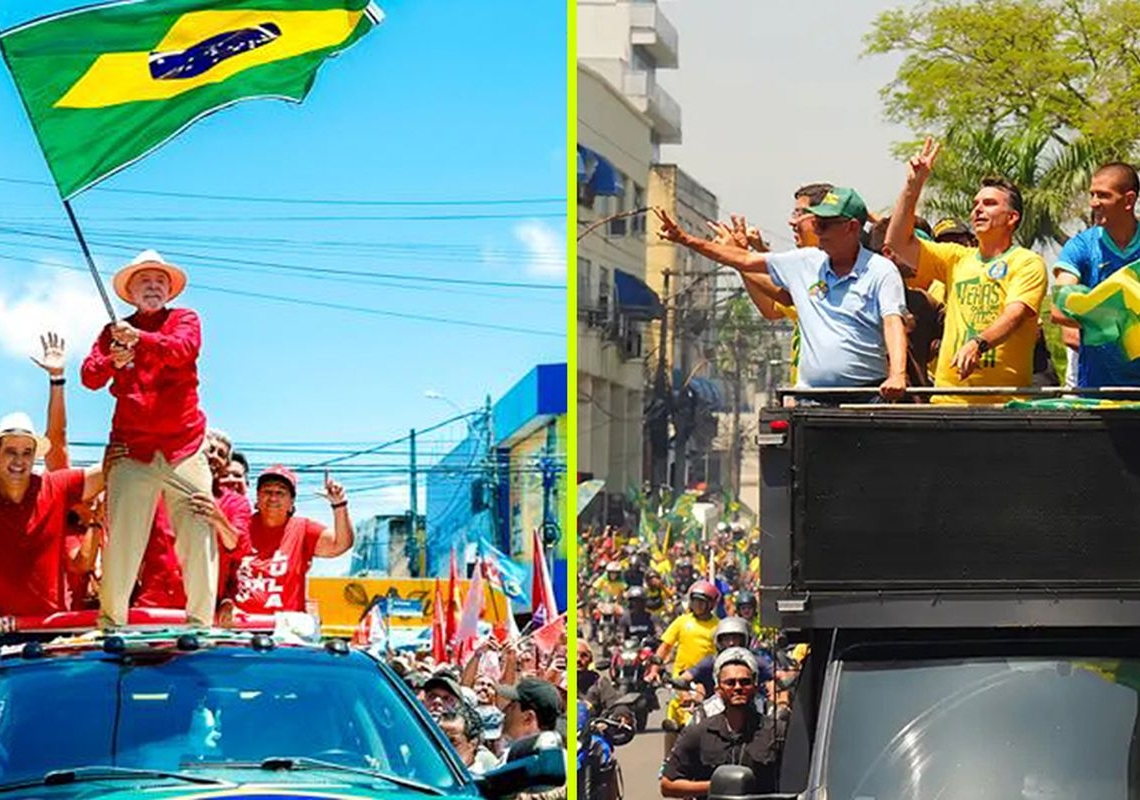 Lula faz comício em Natal e Flávio participa de moto-carreata no Rio