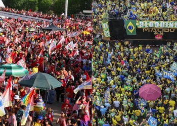 Em Brasília, atos por Lula e Flávio ficam a 2 km de distância