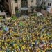 Campanha de Flávio Bolsonaro realiza manifestação na Paulista
