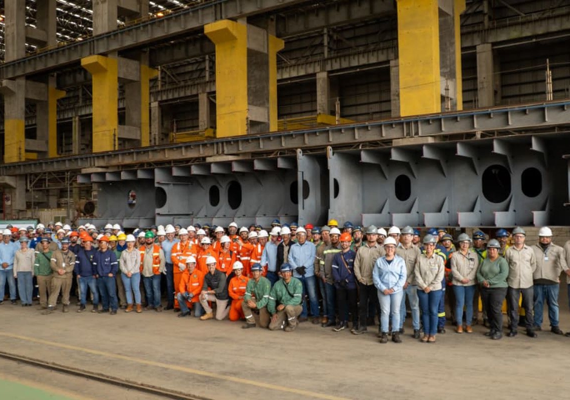 Estaleiro no RS começa a construir navios encomendados pela Transpetro